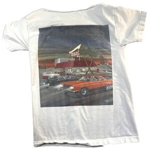 Y2K In-N-Out Burger TShirt Womens M Drive Thru Classic Cars Nostalgic Cut Neck